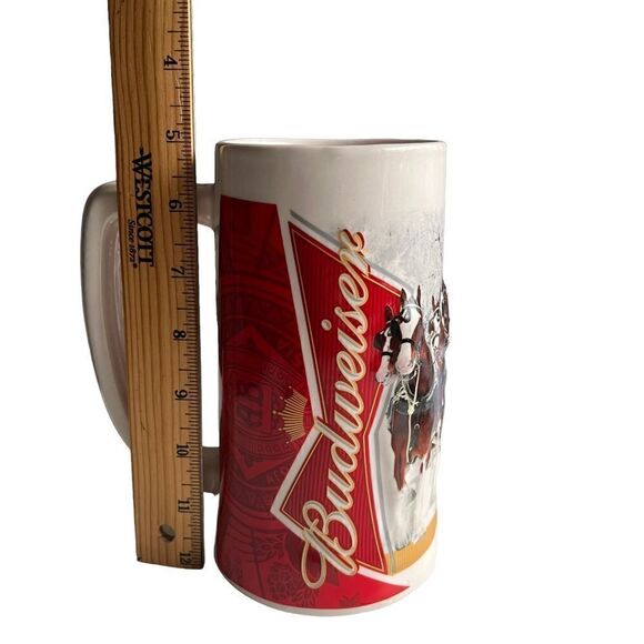Budweiser Holiday Mug Stein Winter Wonderland 2012 Commemorative -MINT Condition - Picture 6 of 8